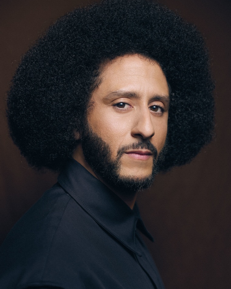 Colin Kaepernick looks at the camera.