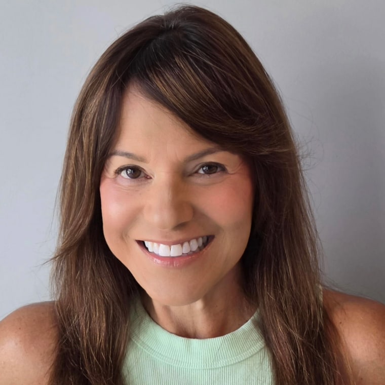Tester Yvette Masterson wears the Pixi by Petra LiquiGlow Blush
