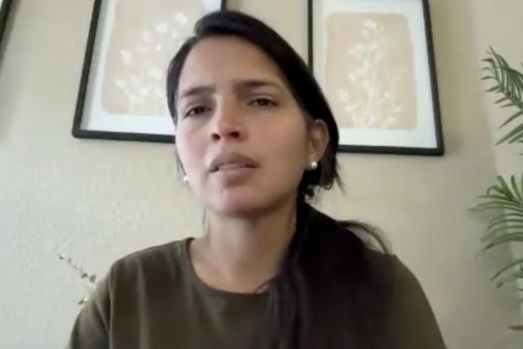 Captura de pantalla de la entrevista de Daniela Molina con Noticias Telemundo.