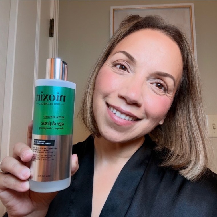 The Nioxin Age Defense Shampoo may help cut down on shedding. 
