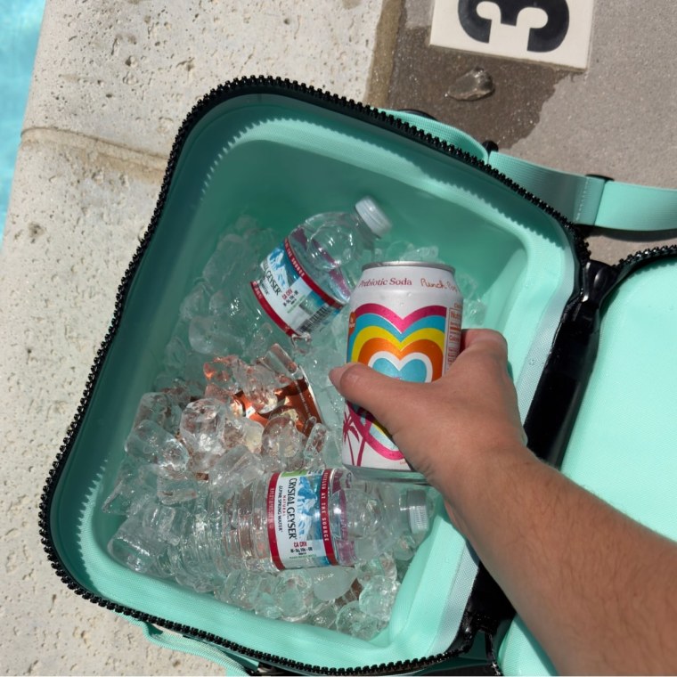 This structured Yeti cooler kept our drinks cool poolside for hours.