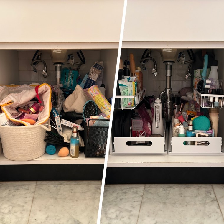 Before (left) and after (right)