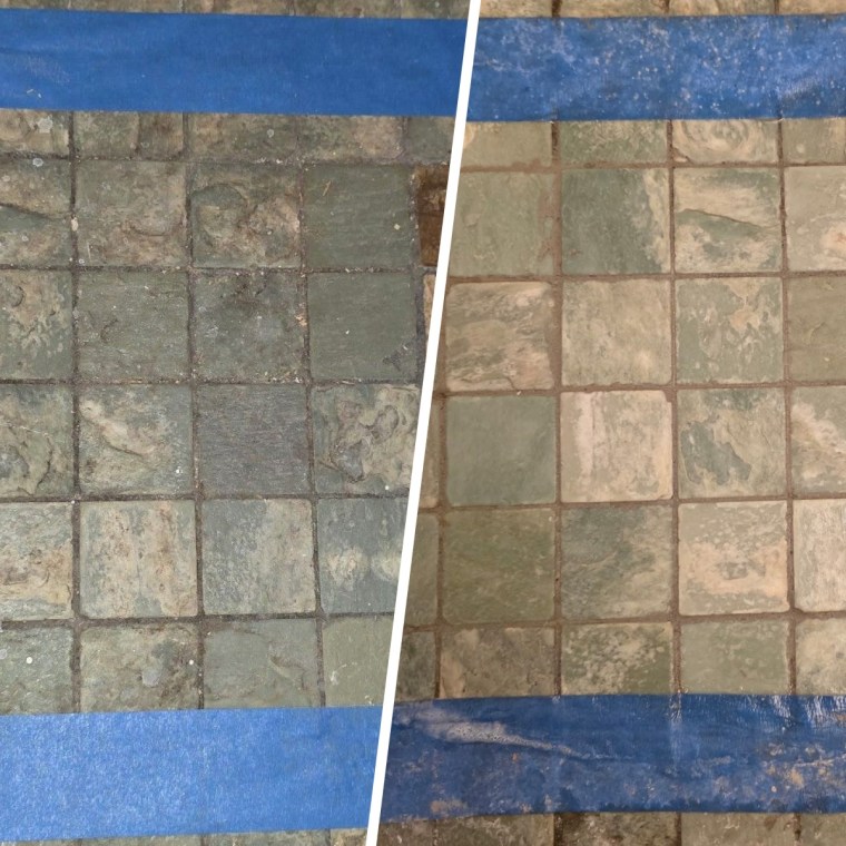 The Zep grout cleaner gave these tiles a new level of shine.