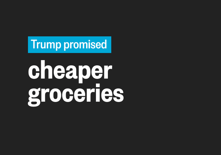 A gif explaining Trump's promises versus the reality on economic issues.