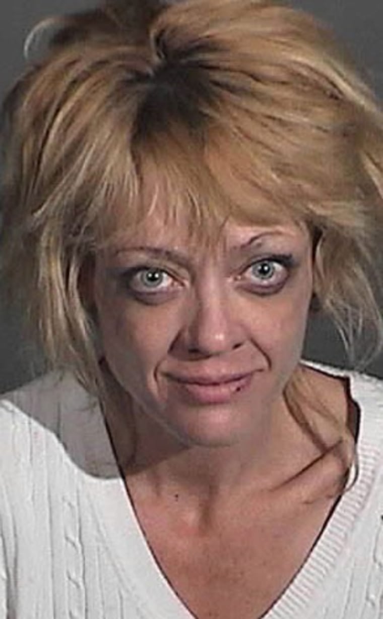 Actress Lisa Robin Kelly is seen in a police booking photo on March 31 in Los Angeles.