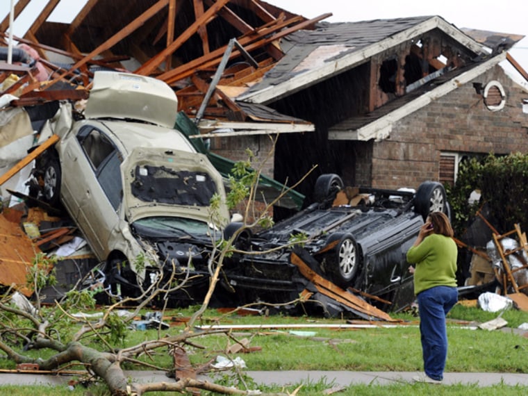 At least two tornadoes hit suburban communities in the Dallas area.