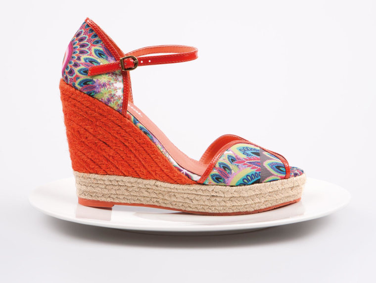 Desigual partnered with Ideeli for their first ever shoe collection, which looks rather adorable. These Lara Rustic Wedges go for $154.99.