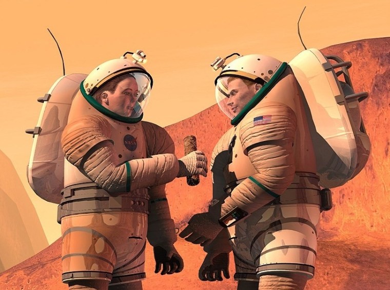 Astronauts on Mars would probably speak with each other on the surface through radio links — but if they were to pick up voices or sounds transmitted through Martian air, would they sound different? Acoustics experts say they would.