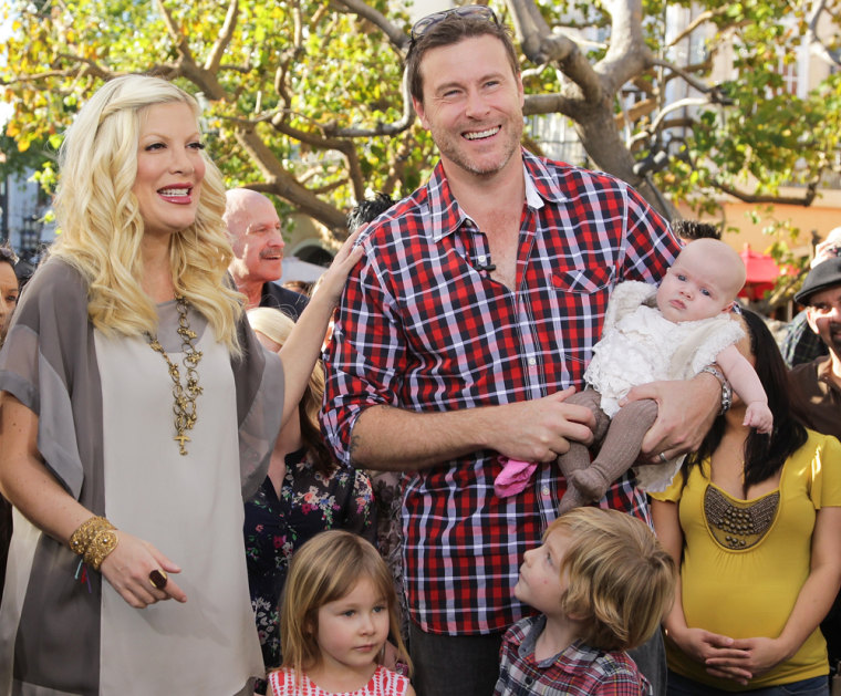Tori Spelling and family
