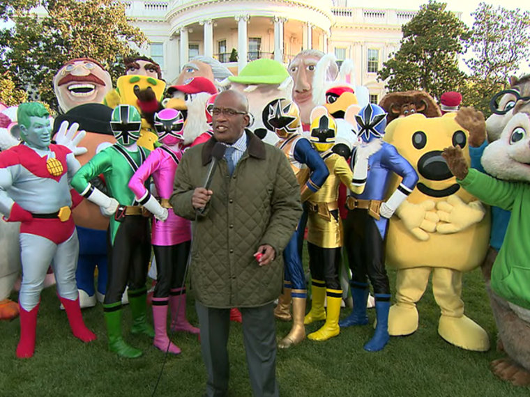 Al Roker joined a cast of characters Monday at the White House Easter egg roll.
