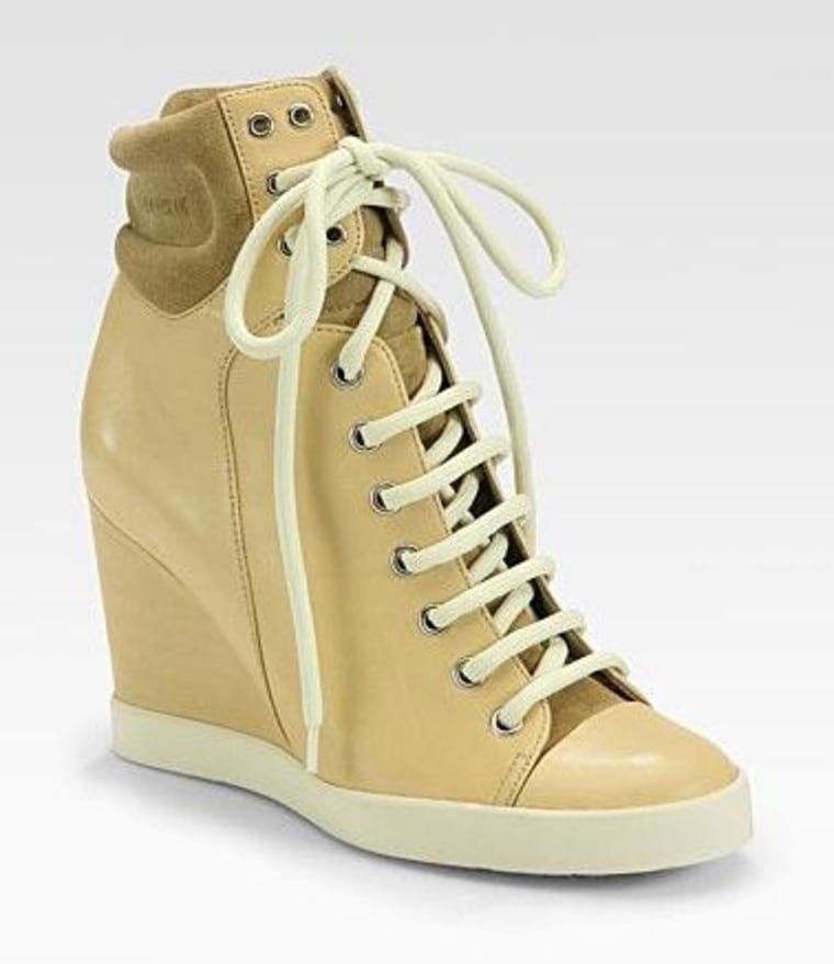 These See by Chloe wedges feature leather and suede detailing and are made, of course, in Italy.