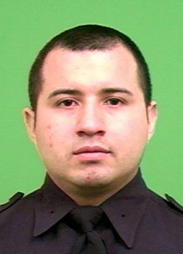 NYPD Officer Eder Loor was stabbed during a confrontation in East Harlem, New York.
