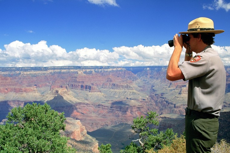 A park ranger at Grand Canyon National Park.