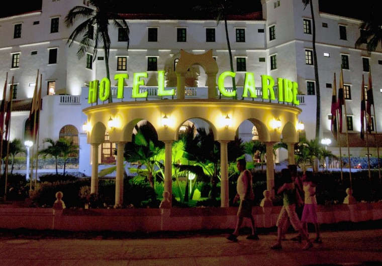 View of the Hotel Caribe in Cartagena, Colombia, where U.S. Secret Service agents are reported to have taken prostitutes to earlier this month.
