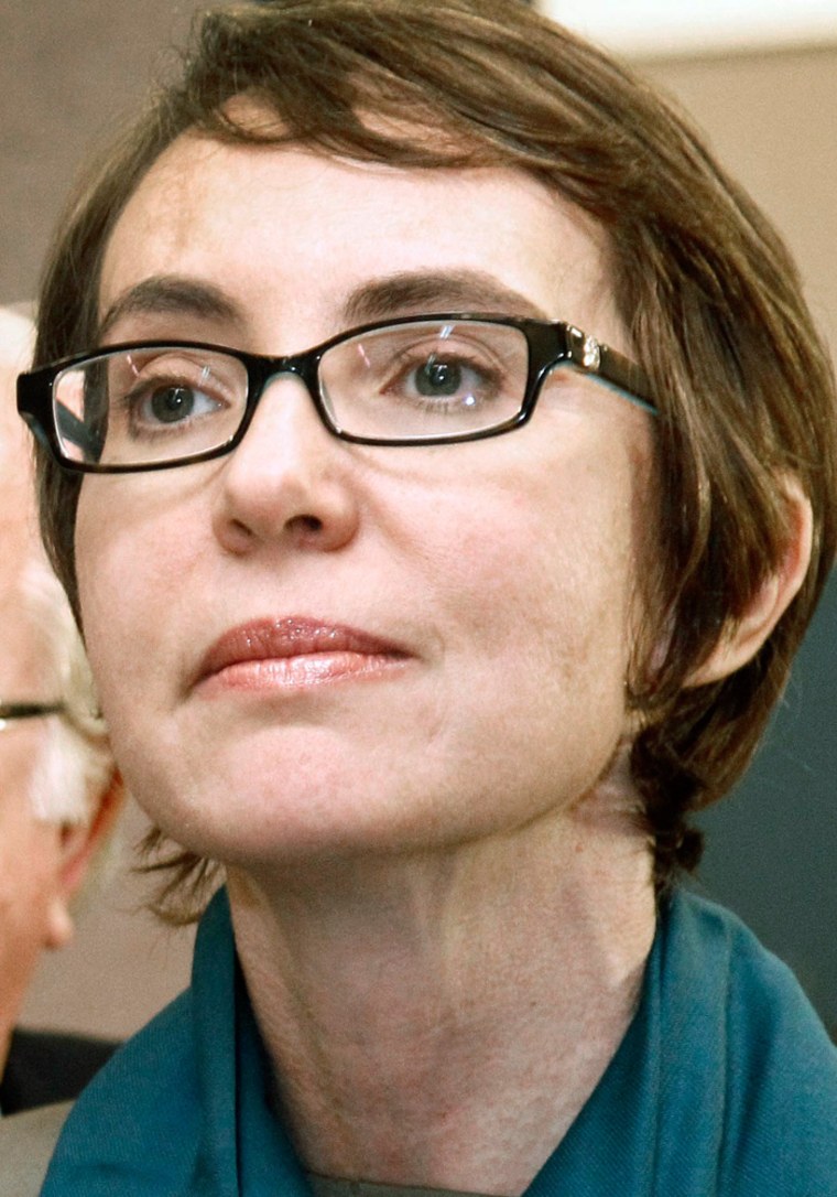 Former U.S. Rep Gabrielle Giffords, D-Ariz., in a January 2012 picture.