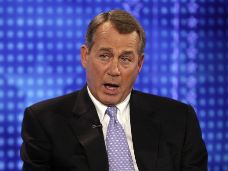 House Speaker John Boehner's comments this week that the GOP has a