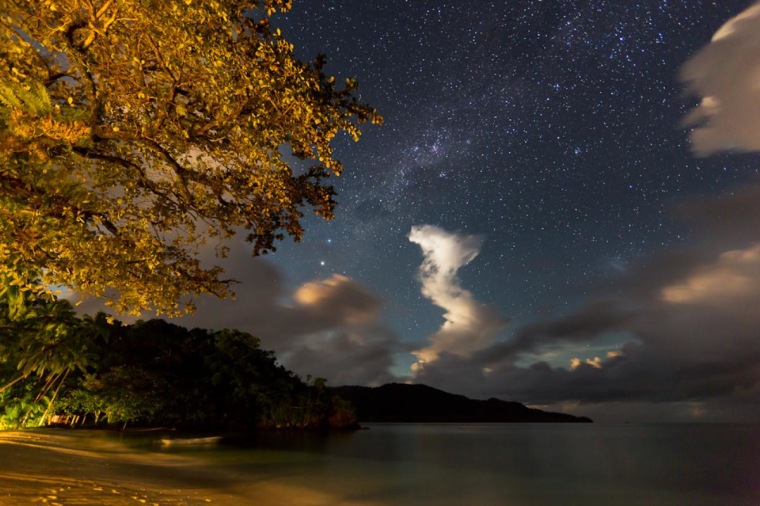 Milky Way rising over Fiji