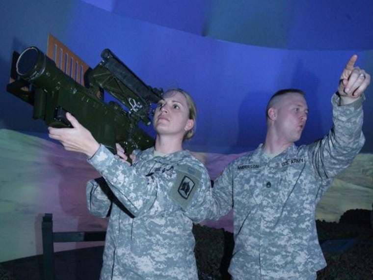 Staff Sgt Jessica Ray in the Abenger Master Gunner course
