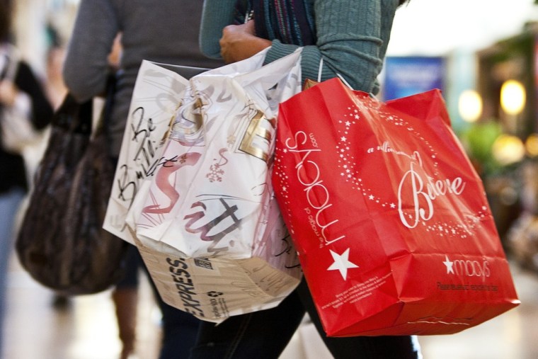 Helping out the economy. Government data showed the U.S. economy slowed in the first quarter, but consumer spending helped soften the blow.