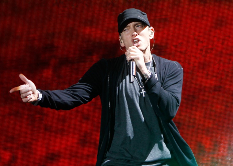 Thumbs up? Facebook users really, really like Eminem.