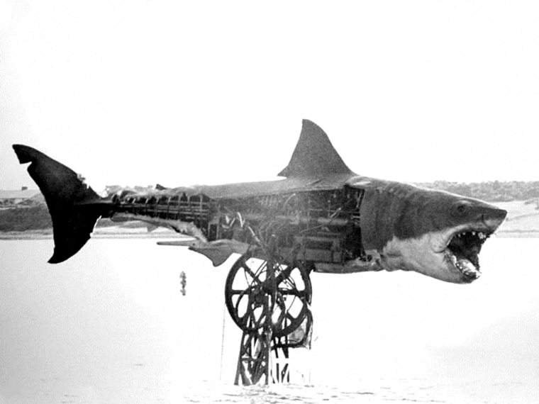 Steven Spielberg's unreliable mechanical shark, nicknamed Bruce after the filmmaker's lawyer.