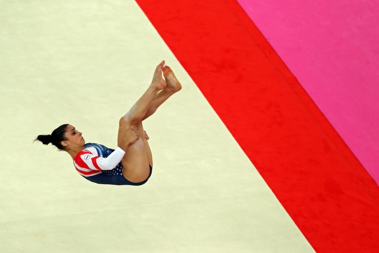Alexandra Raisman of the United States competes in the Artistic Gymnastics Women's Floor Exercise final on Day 11 of the London 2012 Olympic Games at North Greenwich Arena on Aug. 7, 2012 in London, England.