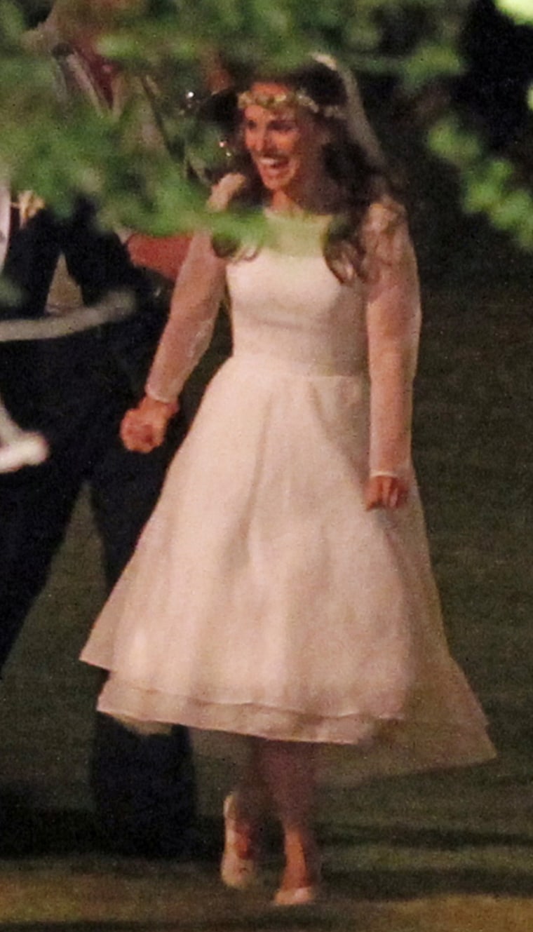 Natalie Portmans Short And Sweet Wedding Dress