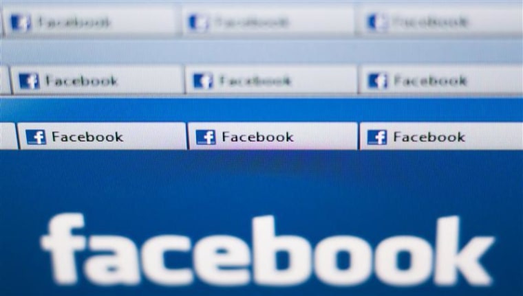 Facebook website pages opened in an internet browser are seen in this photo illustration taken in Lavigny.