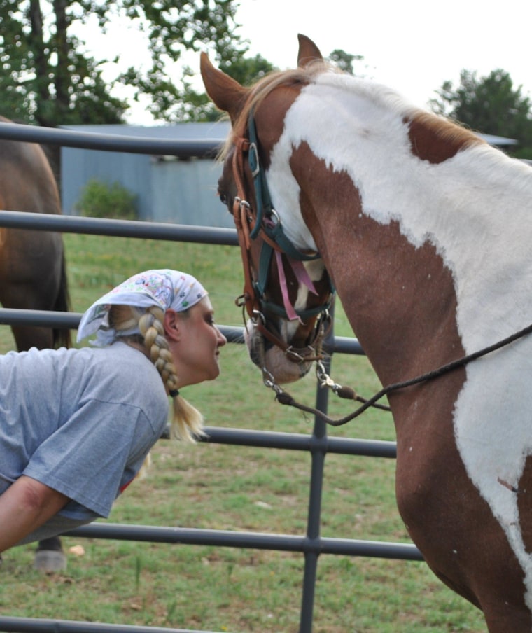 After conducting an intense search, Michelle Pool thought she'd never see her horse Opie again.