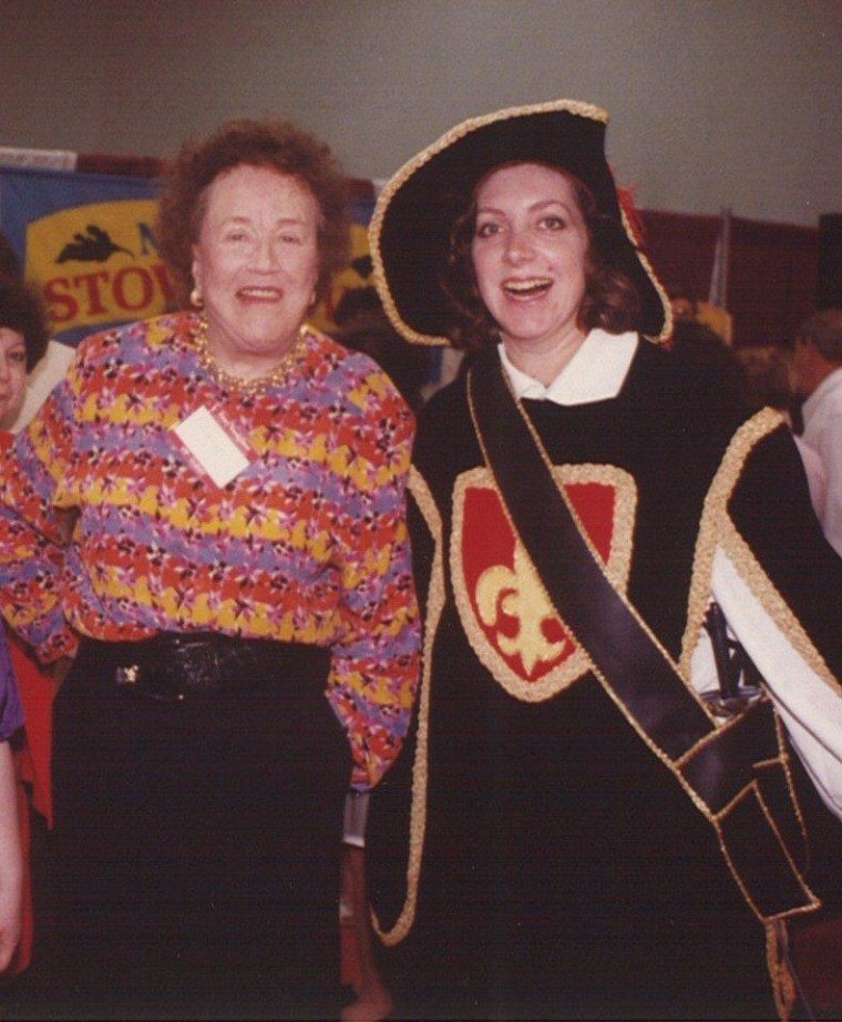 French culinary expert Ariane Daguin, right, is pictured here with Julia Child, the iconic home cooking advocate who made French food accessible to Americans.