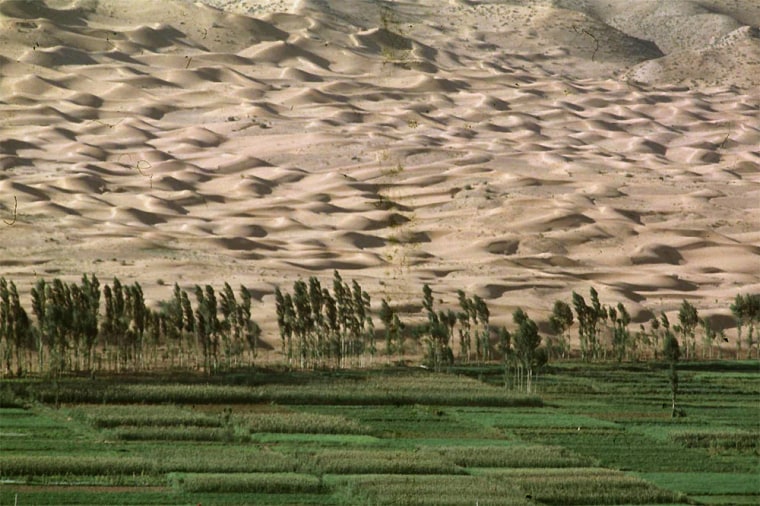 File photo of drought in China