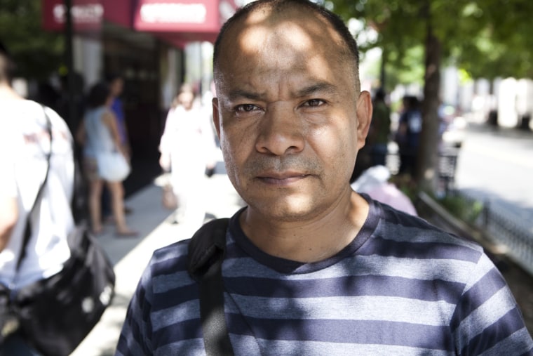Jose Mangandi, 50, is a day laborer from Los Angeles.