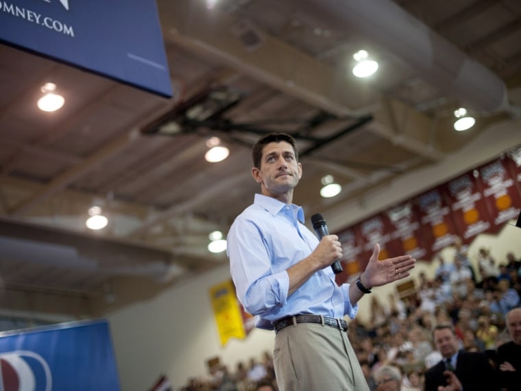 Rep. Paul Ryan speaks at a campaign event at Walsh University on August 16, 2012 in North Canton, Ohio.
