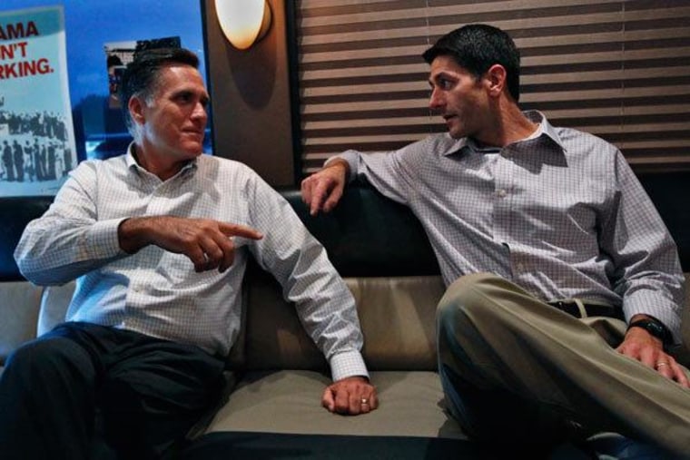 Mitt Romney and Paul Ryan (file)