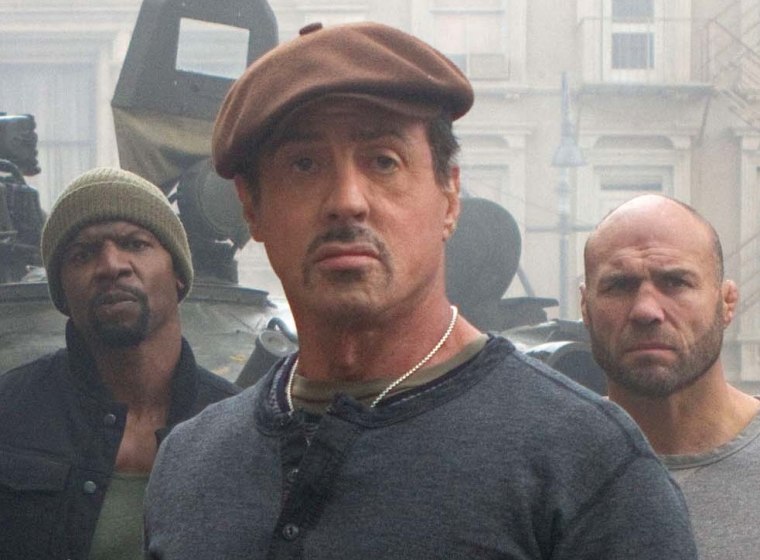 \"The Expendables 2,\" featuring from left, Terry Crews, Sylvester Stallone and Randy Couture, was the top-grossing film at the box office over the weekend.