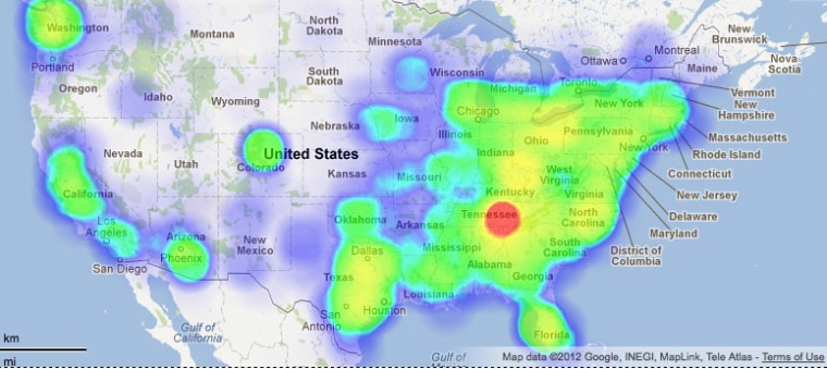 July 24 Twitter map