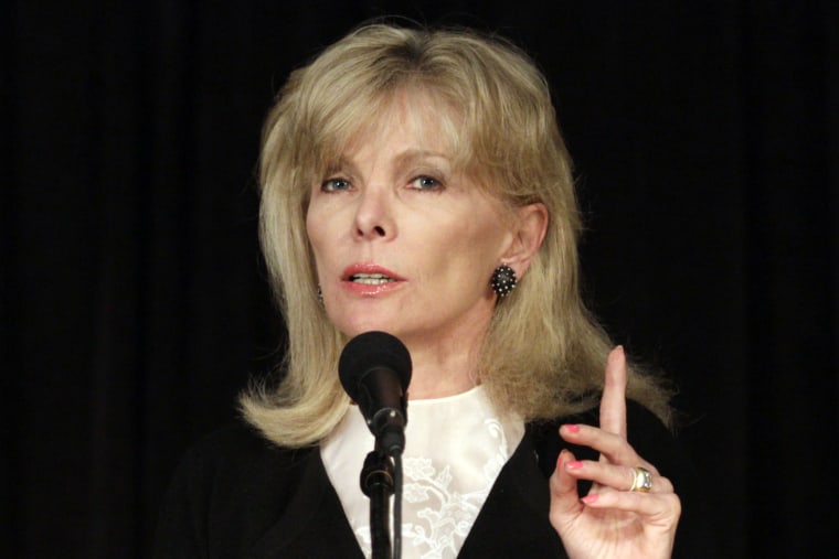 Darla Moore speaks to students at the University of South Carolina, in Columbia, S.C. on March 24, 2011.