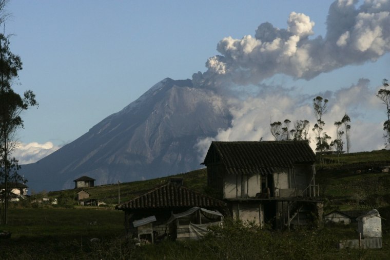 A view of the volcano on August 20, 2012.