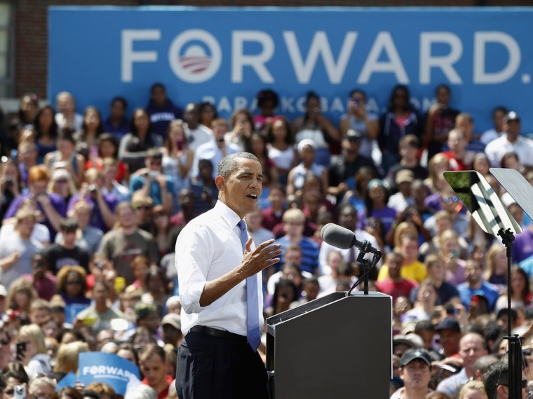 President Barack Obama speaks at Capital University on August 21, 2012 in Columbus, Ohio.