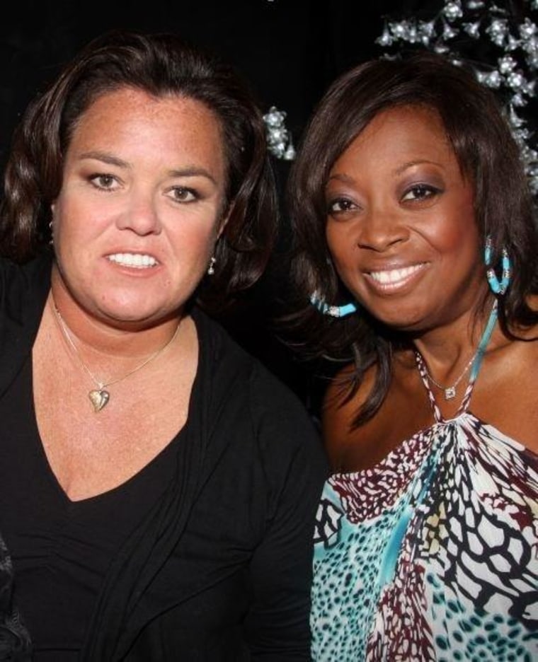 Star Jones is pictured here with pal Rosie O'Donnell, who is recovering after suffering a heart attack last week.