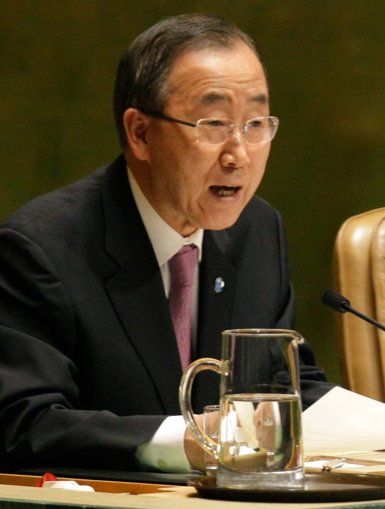 U.N. Secretary-General Ban Ki-Moon.
