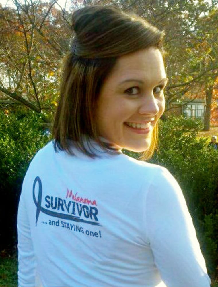 Chelsea Price of Roanoke, Va., a former tanning salon patron, was diagnosed with Stage III malignant melanoma in 2011.