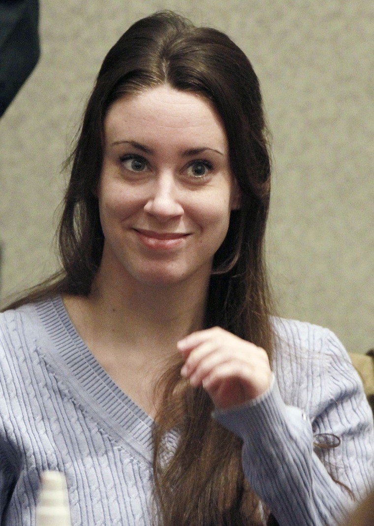 In this file photo from July 7, 2011, Casey Anthony is pictured before the start of her sentencing hearing.