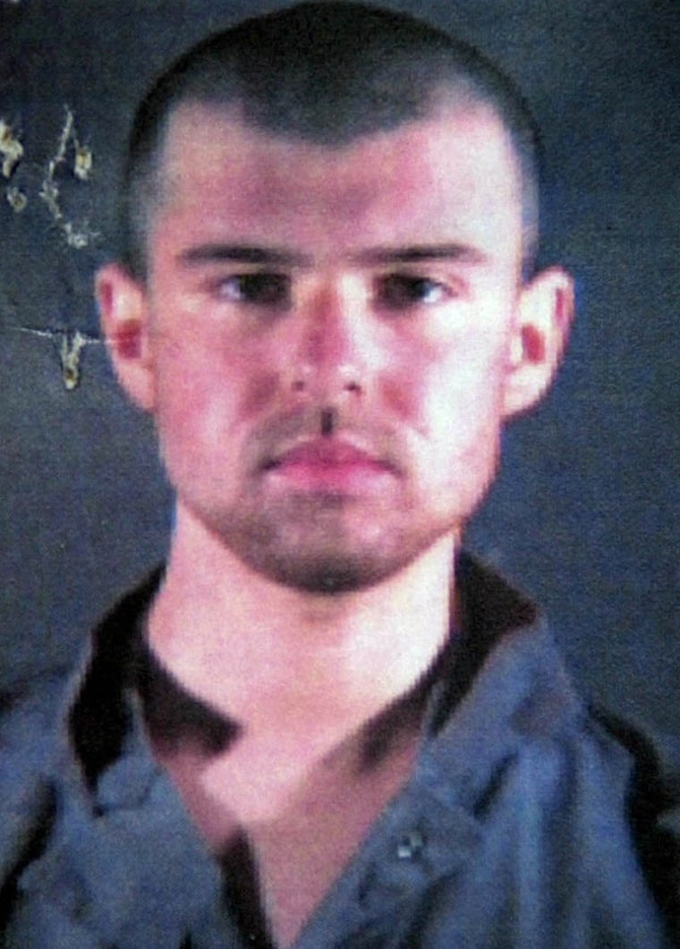 John Walker Lindh is seen in a file photo originally released by the Alexandria County Sheriff's Department in Alexandria, Va. The photo was made on Jan. 23, 2002.