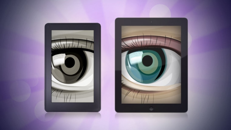 Illustration, e-ink vs. iPad