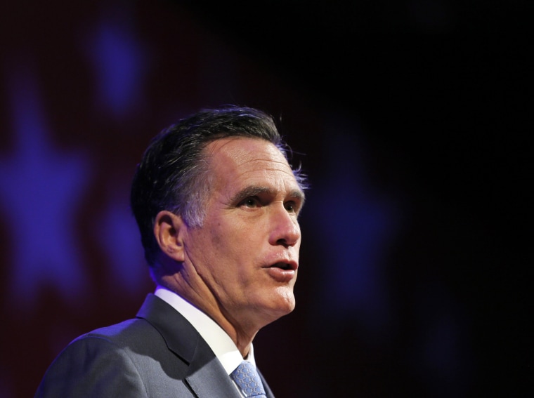 Republican presidential candidate and former Massachusetts Governor Mitt Romney addresses the American Legion's national convention in Indianapolis, Indiana August 29, 2012.