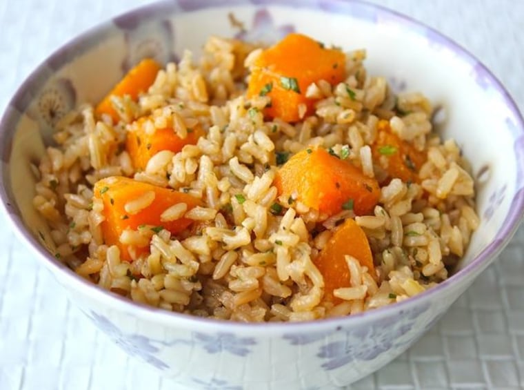 This coconut and calabaza rice includes the latest power food—coconut oil.