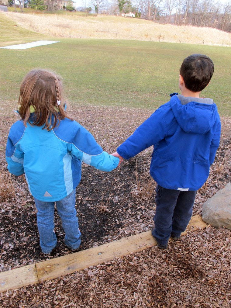 Sam+Emma. True love... in kindergarten? Don't laugh, the experts say, their feelings are real.