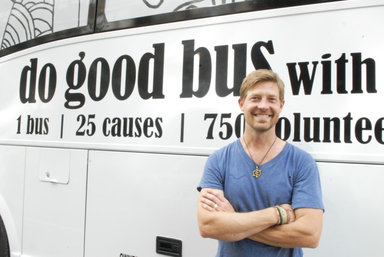 Stephen Snedden co-founded the Do Good Bus, a mobile charity partnered with popular band Foster the People.