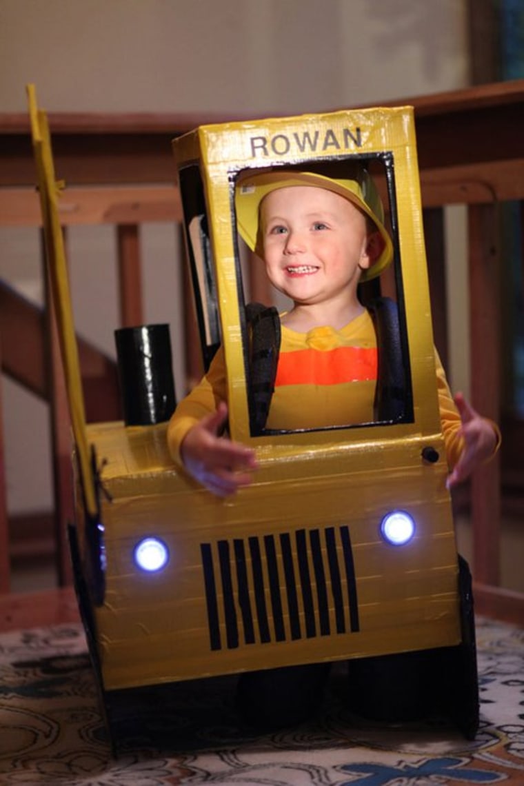 Sure, a costume like this homemade Excavator is darn cute. But some are going to be jealous of how crafty you are.